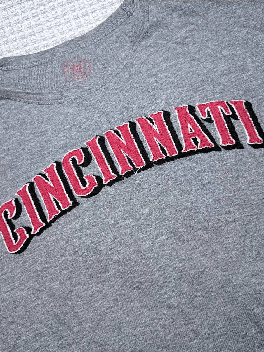 ‘47 Brand- Cincinnati Reds MLB Baseball Men’s Gray 2XL Short Sleeve T-Shirt